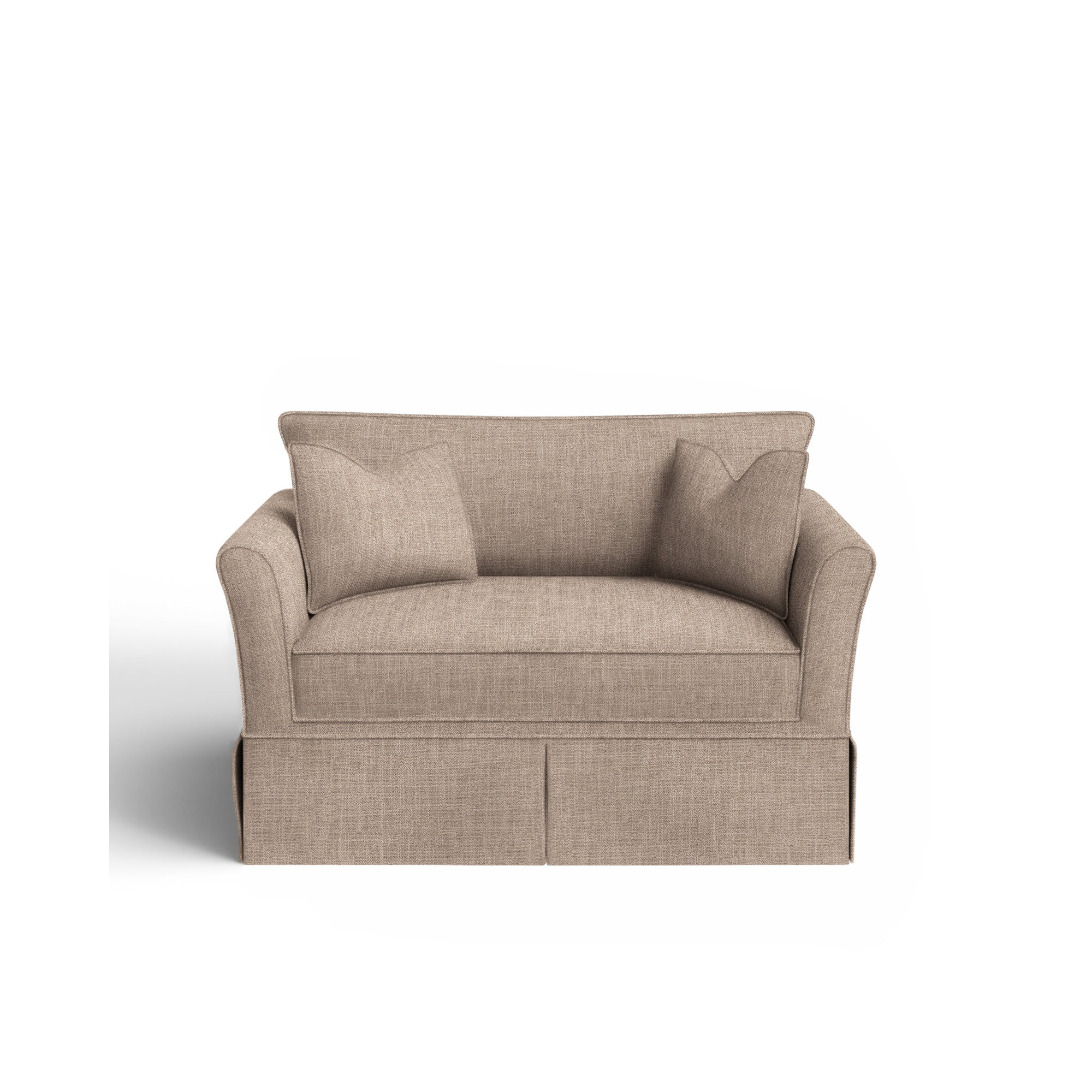 Shelby Upholstered Chair And A Half, Conversation Linen Basketweave