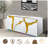 Tv Stand 71" In White Glass With 7 Color Changing Rgb Lights And Remote