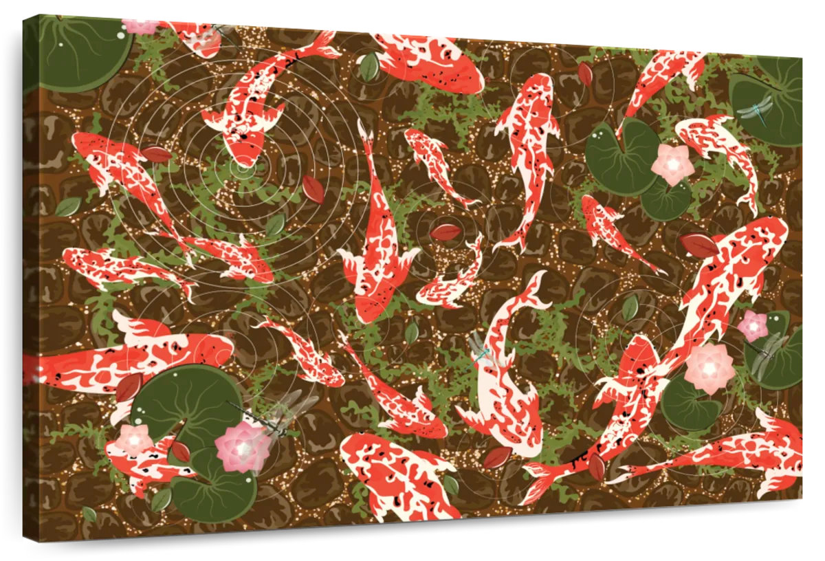 Bungalow Rose Koi Pond Patterns | Wayfair