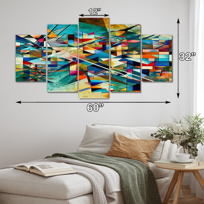 Cidney - Modern Geometric Wall Decor - 5 Panels