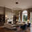 Nazere 5 - Light 40 Inches LED Chandelier Long Large Stairs High Ceiling Pendant Remote Dimming