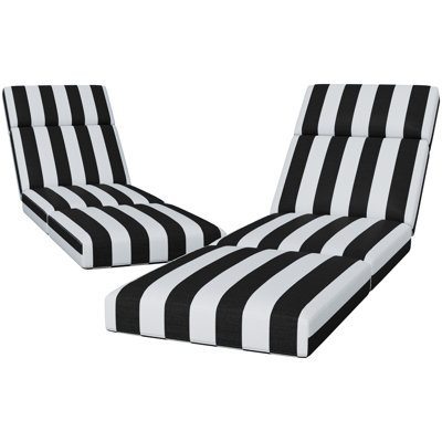 80 X 26 X 4 Inch 2Pcs Chaise Lounge Cushions Outdoor