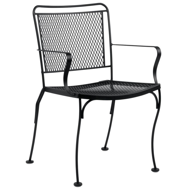 Chaise de salle à manger avec accoudoirs empilable, Huître