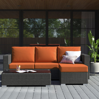 Ensemble modulaire d'extérieur Sunway 3 pièces Modway