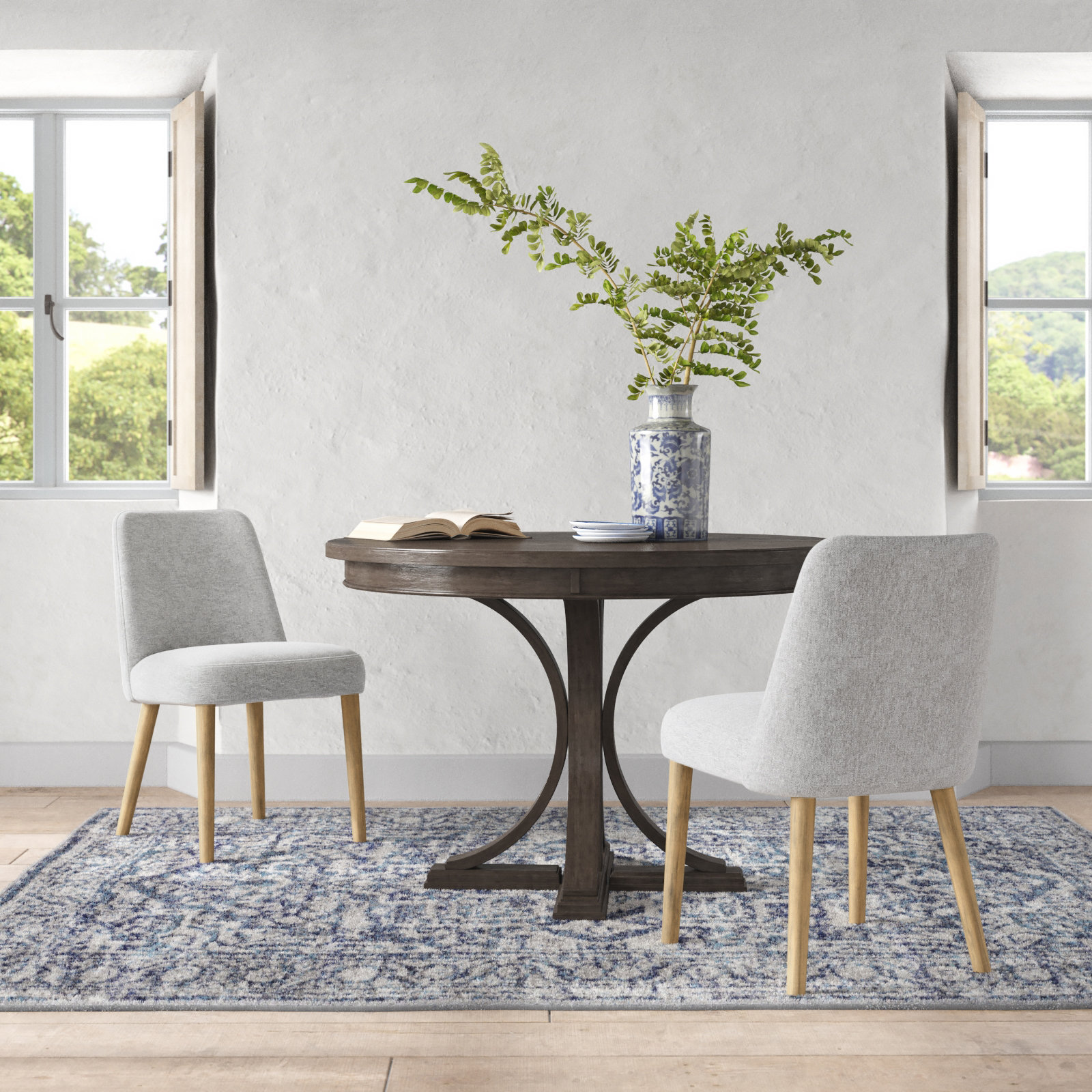 Upholstered Solid Back Parsons Dining Chair