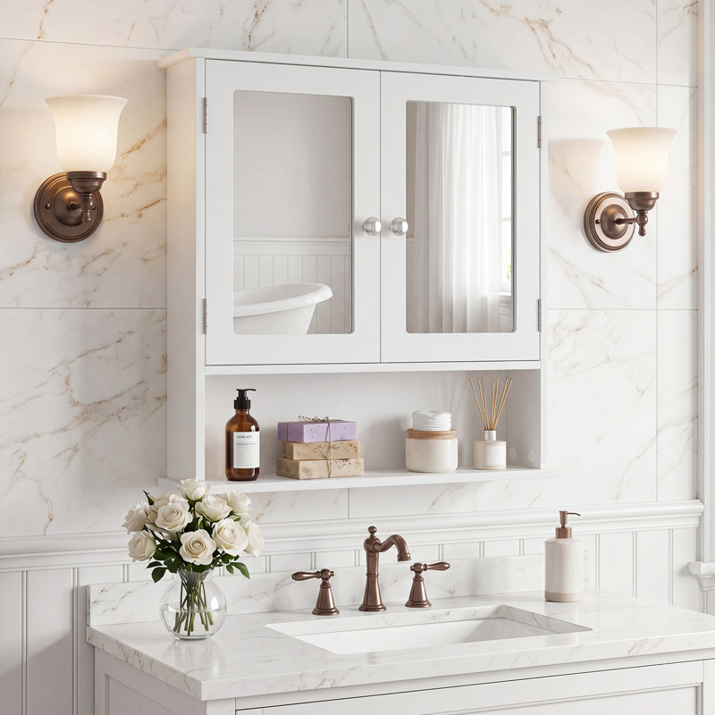 Barbro Bathroom Cabinet, White