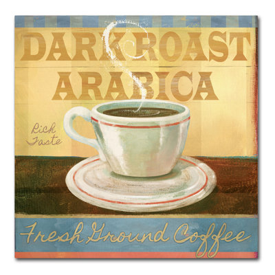 'Ground Coffee' Graphic Art Print on Wrapped Canvas