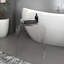Table de bout en acrylique, table basse en lucite transparent avec bords en cascade (ensemble de 2)