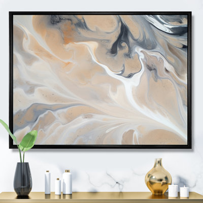 Abstrait marbre avec reproduction de l'espace, art mural Fractals