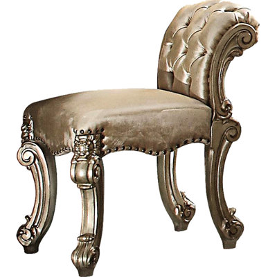 Tabouret de salle de bain Taupe + doré