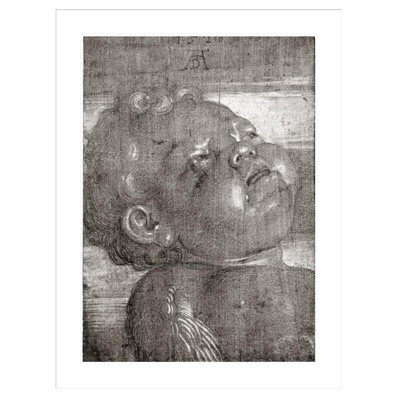 «Cherubim Crying» par Albrecht Dürer, impression giclée sur cadre, H 41,5 po x l 31,79 po