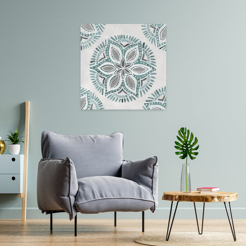 Étoile mandala II, art floral, H 24 po x l 24 po