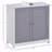 Pedestal Sink Storage Cabinet, Vanity Base Cabinet, Under Sink Bathroom Cabinet With U-Shape Cut-Out And Adjustable Internal Shelf