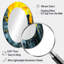 Miroir mural ovale jaune et gris Dream Fragments III-107921985