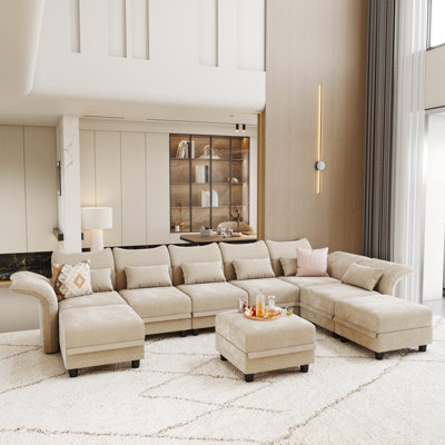 Caralina Upholstered Sectional Reversible