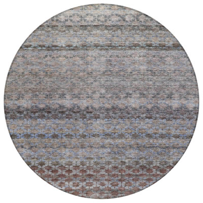 Tapis intérieur lavable rayé 8 pi