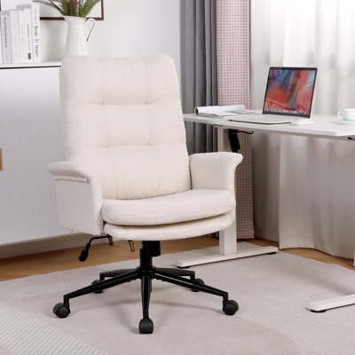 Chaise de bureau pivotante rembourrée