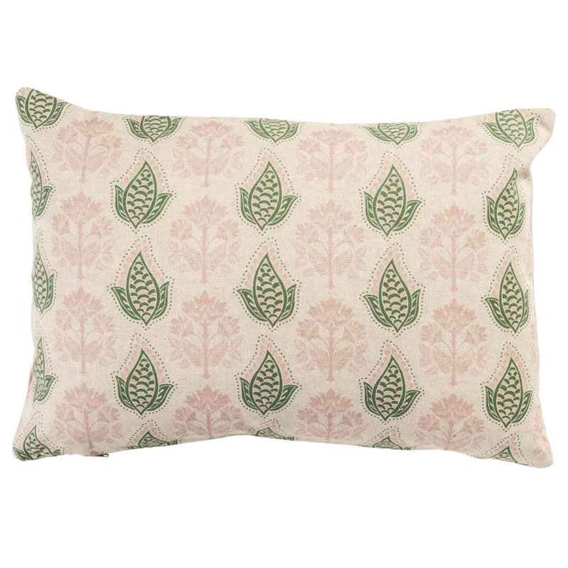 Floral Cushion, 43x30cm, Synthetic filled