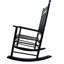 Chaise berçante balcon pour adulte, en bois franc massif, avec accoudoirs de sécurité et de dossier à lattes pour plus de sécurité Assemblage simple inclus Instructions de quincaillerie Poids maximal