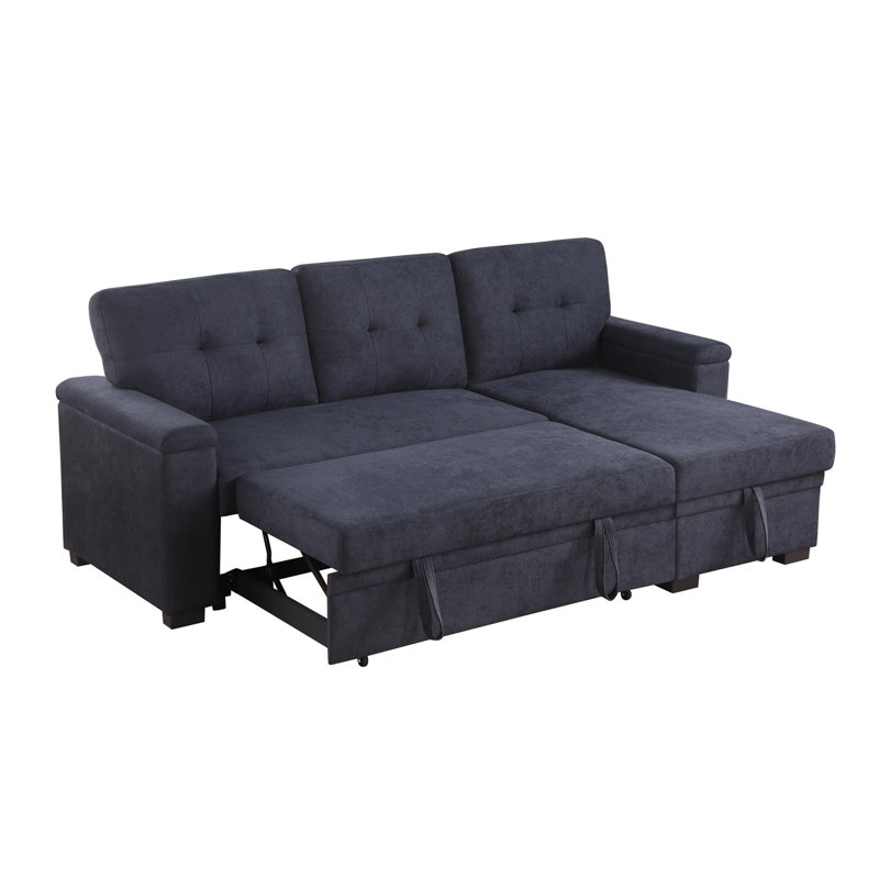 Canapé-lit modulaire réversible en tissu tissé, Beige