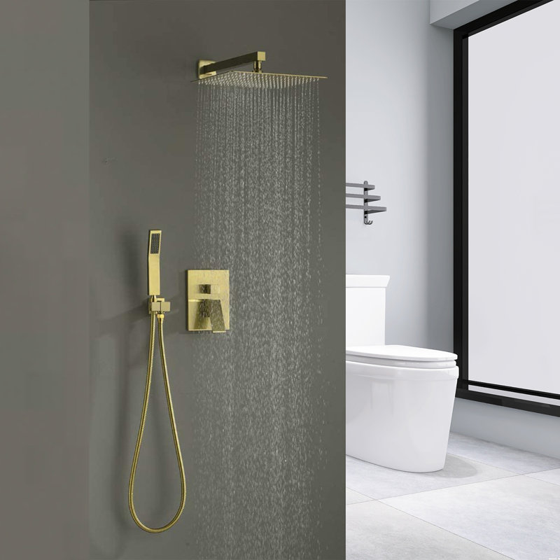 All-In-One Kit with Rough in-Valve, Gold Brass