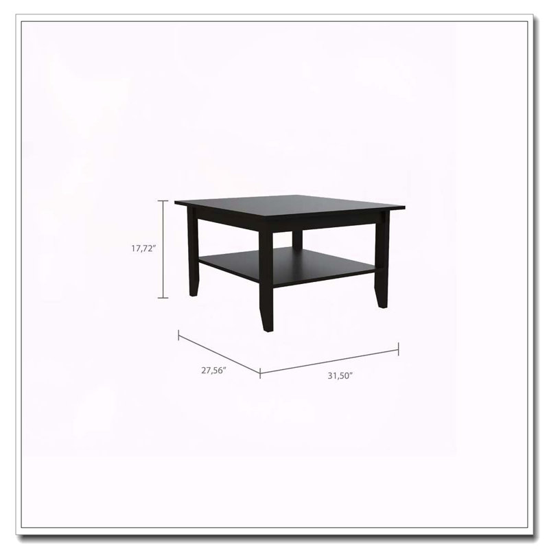 Danvers Rectangle Coffee Table Black Wengue