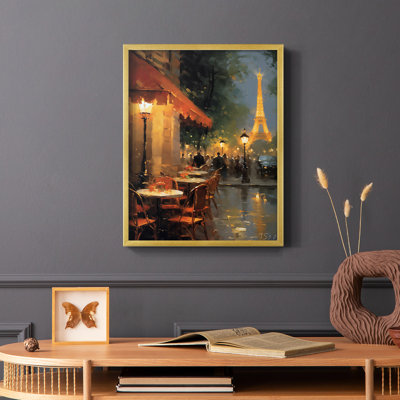 Paysages de la série Cccxxxi - reproduction encadrée de qualité supérieure - prête à être accrochée - aucun clou requis