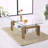 Modern Side Table With Lower Shelf Chrome And MDF Support Living Room Guest Reception Room Table Black-70891607