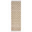 Tali Checkered Handmade Flatweave Area Rug in Brown/Beige-796729427