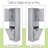 67.8"H Slim Freestanding Bathroom Storage Cabinet with Adjustable Shelf - Available in White\Grey\Black-1499958585-1497990606