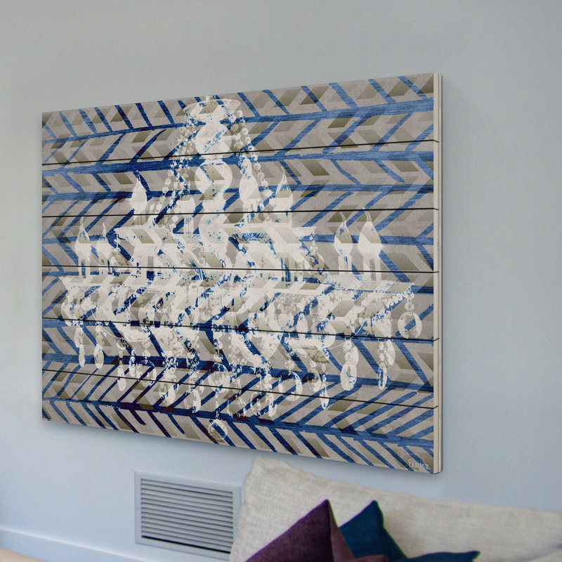 Reproduction d’art sur bois blanc "light light" par parvez taj,, 40 po x 60 po