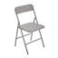 Ensemble de 4 chaises pliantes empilables en métal avec coussin en PP et soutien lombaire