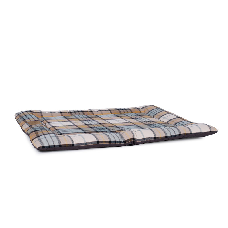Pendleton Plaid Comfort Cushion, Misty Ridge, 2" H x 30" W x 23" D