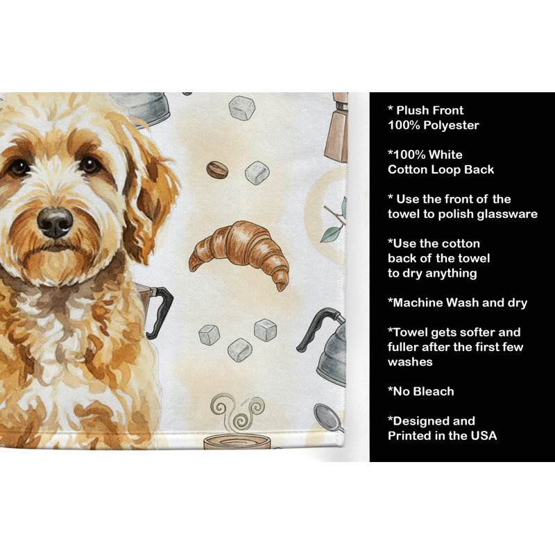 Serviette de cuisine Coffee Bar, Goldendoodle
