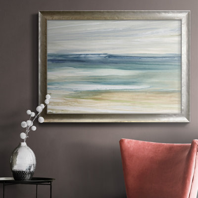 Toile encadrée de qualité supérieure Ocean Breeze - prête à être accrochée