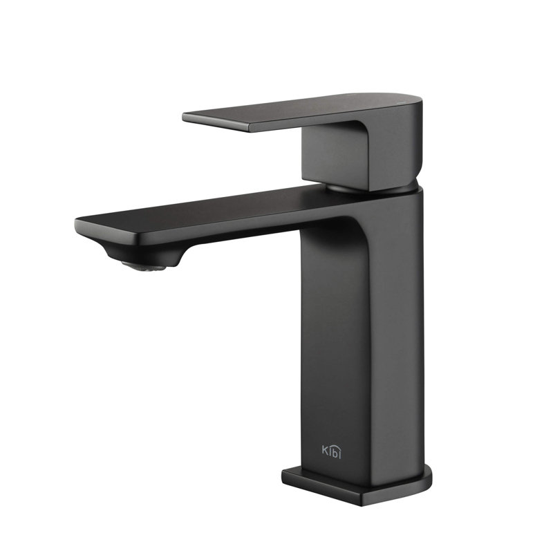 Mirage Single-handle Bathroom Faucet, Matte Black, No accessories included