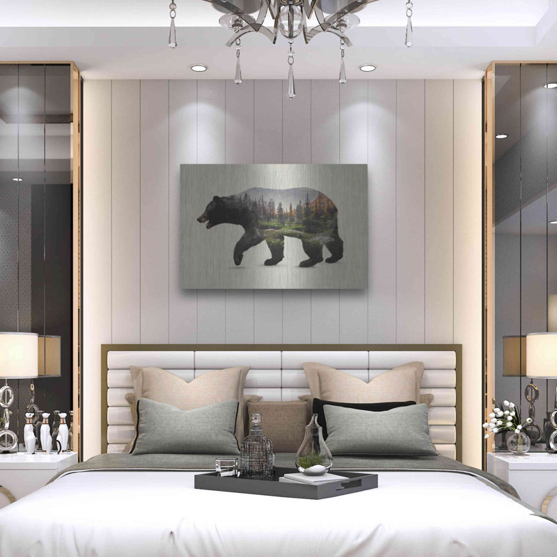 «The North American Black Bear» par Davies Babies, H 24 po x l 36 po
