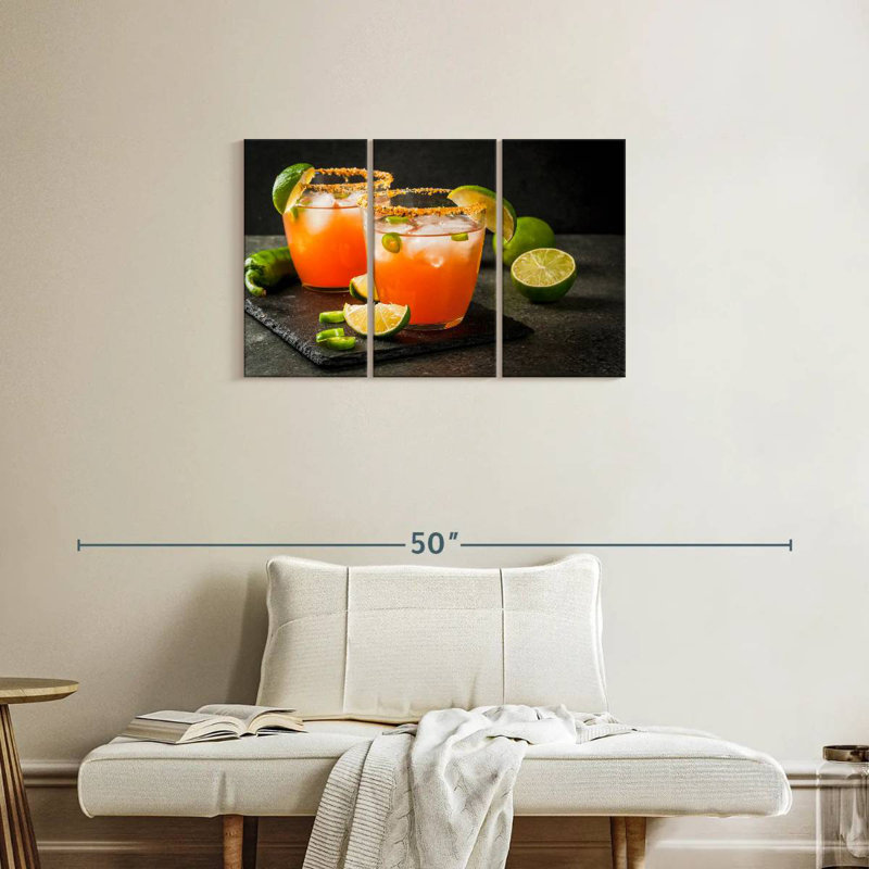 Yarlin épicé Michelada cocktail, H 20 po x l 33 po