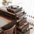 Simple and Retro Walnut-colored Dining Table