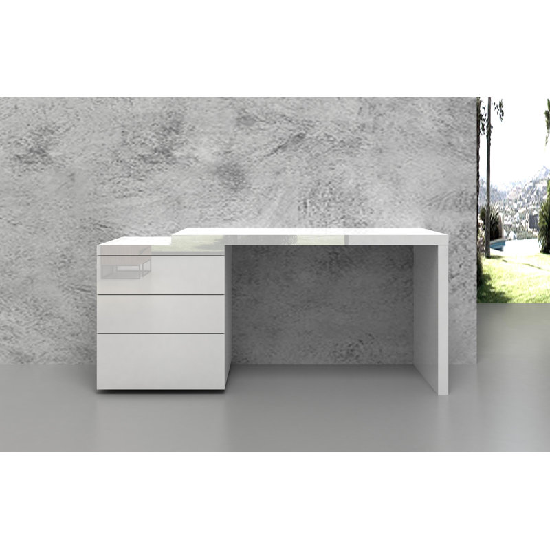 Bureau Furman, Laque blanche ultrabrillante