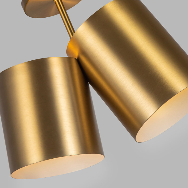 Keiko 2 - Light Semi Flush Mount, Brushed Gold
