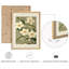 Ensemble d'art mural botanique encadré 2 pièces Magnolia et lis - impressions sur fond vert pour décor de salle à manger ou de vestibule-112375108-112375107