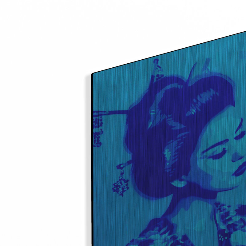 «Blue Geisha» par Abstract Graffiti, art mural, H 24 po x l 24 po