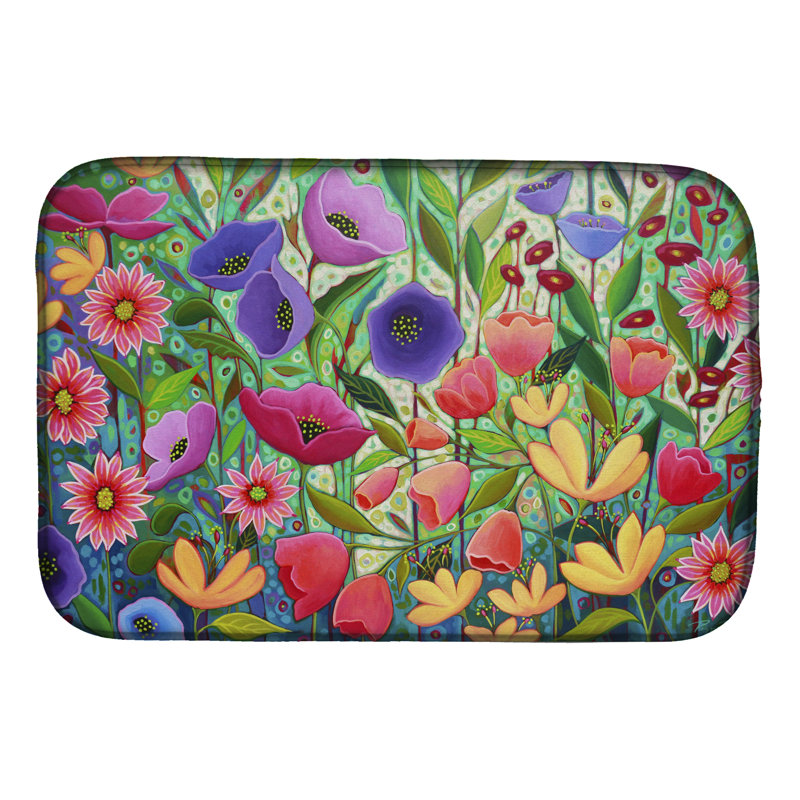 Tapis de séchage Enchanted Garden Flowers