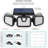 1-Pack Solar Powered Outdoor Security Light with Motion Sensor 6000K