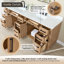 Meuble-lavabo double Gavino 84 avec comptoir-1889166099