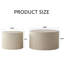 Ensemble de 2 tables basses gigognes Beige