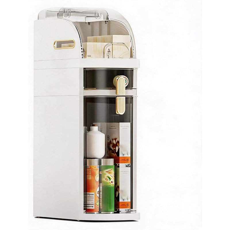 Armoire de rangement pour salle de bain Slim, Deuxième étage (grand et petit)
