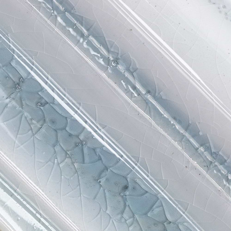 Nabi 2X6 Glass Chair Rail Liner, Arctic Blue