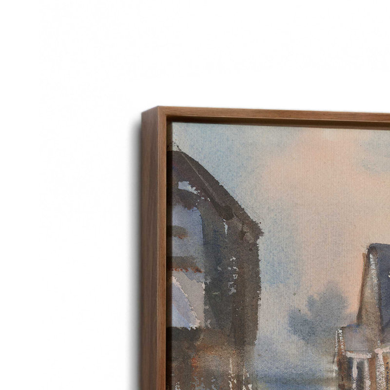 «Laundry Day» par Stephen Calcasola, reproduction d'art sur toile, H 30 po x l 40 po, Brun